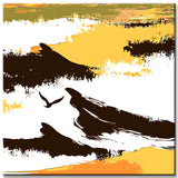 Paint by Numbers Abstract Black-Gold Splatters