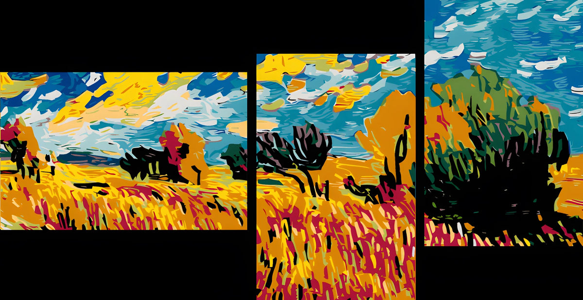 Painting by Numbers Mnz-SS-179- 3-Panel (Triptych)