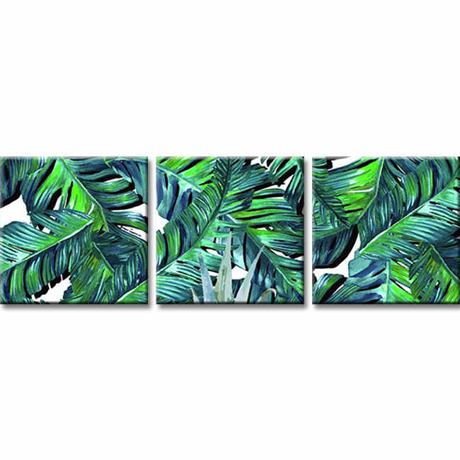 Painting by Numbers Leaves- 3-Panel (Triptych)