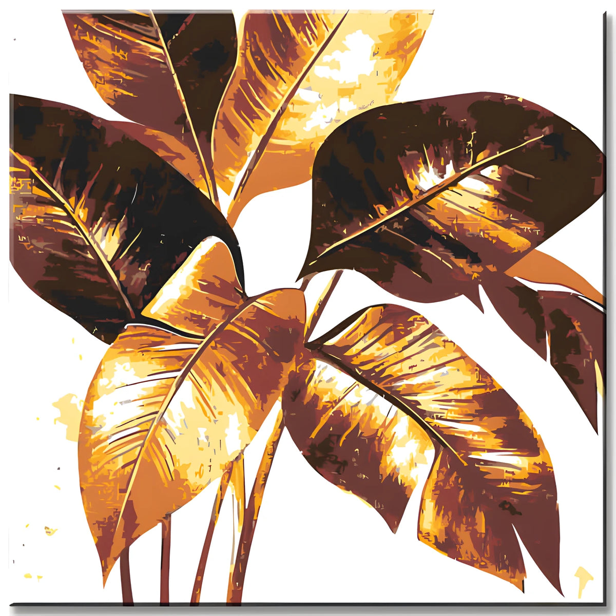 Paint by Numbers Golden Plant