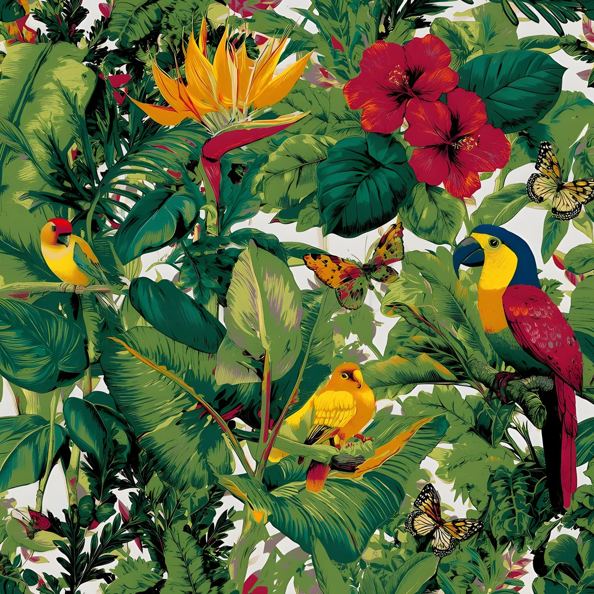 Painting by Numbers Butterfly Jungle