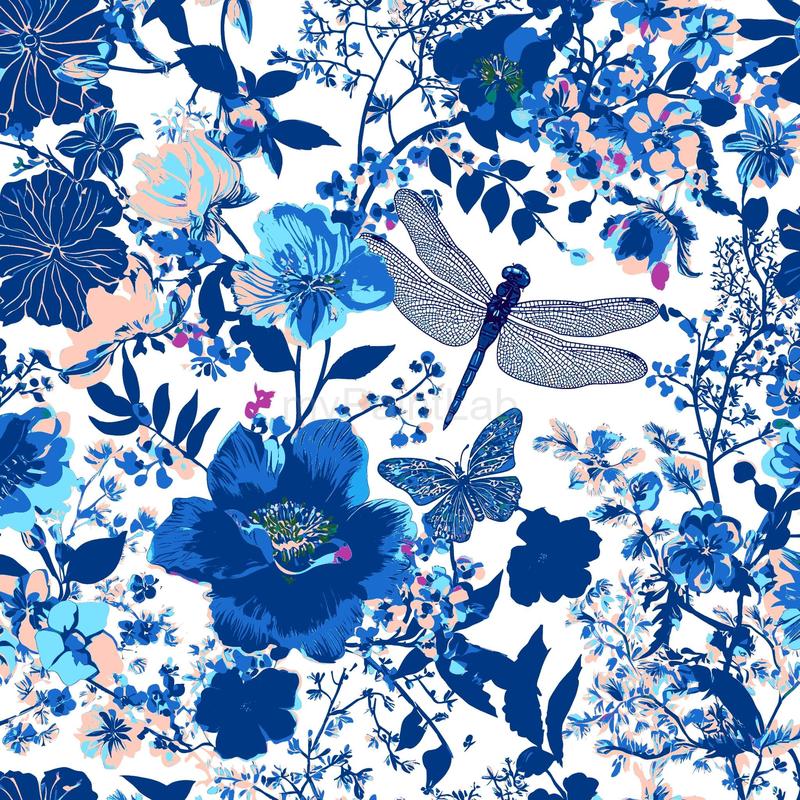 Painting by Numbers Dragonfly Butterfly Plants
