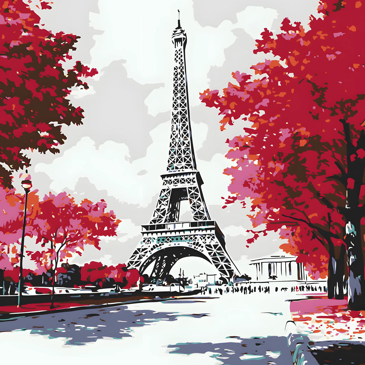 Painting by Numbers Paris Pier Eiffel Tower