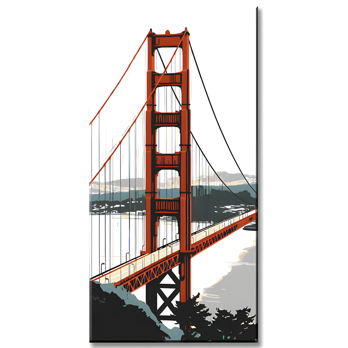 Painting by Numbers San Francisco Bridge