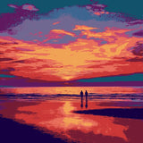 Painting by Numbers Sunset Couple
