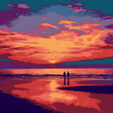 Painting by Numbers Sunset Couple