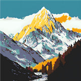 Painting by Numbers Mountain Range