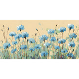 Paint by Numbers Blue Field Flowers