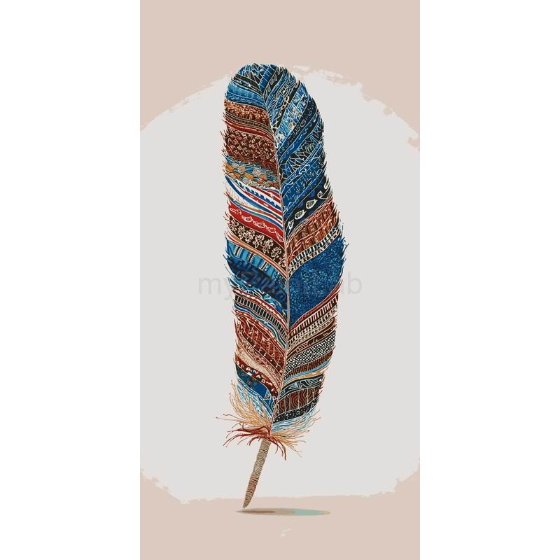 Paint by Numbers Feather