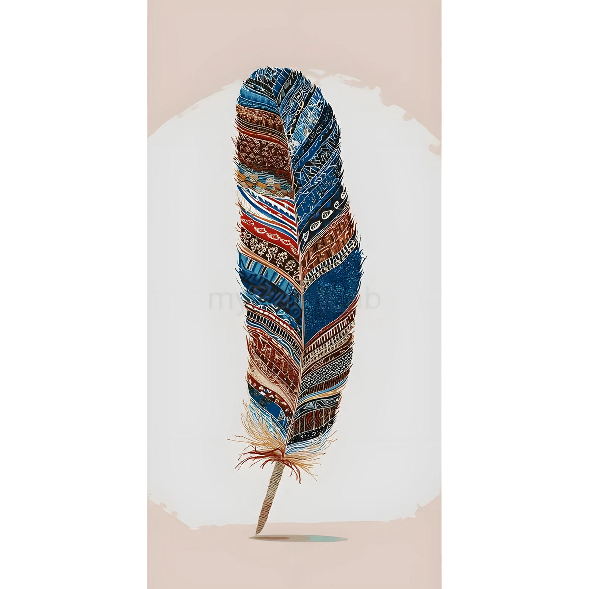 Paint by Numbers Feather