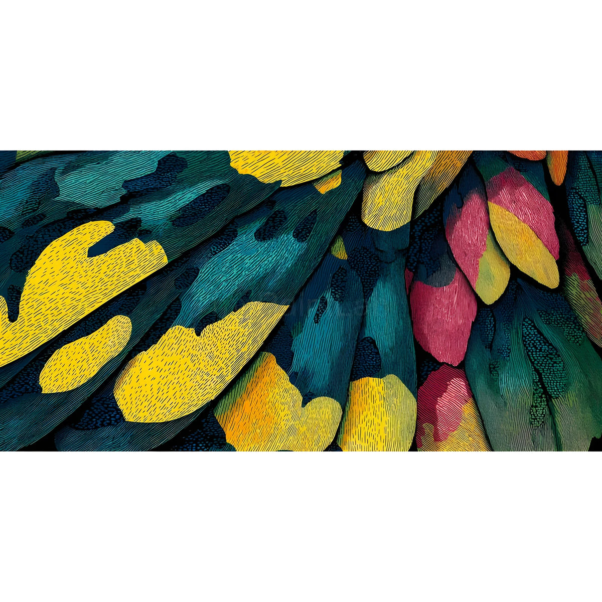 Paint by Numbers Feathers