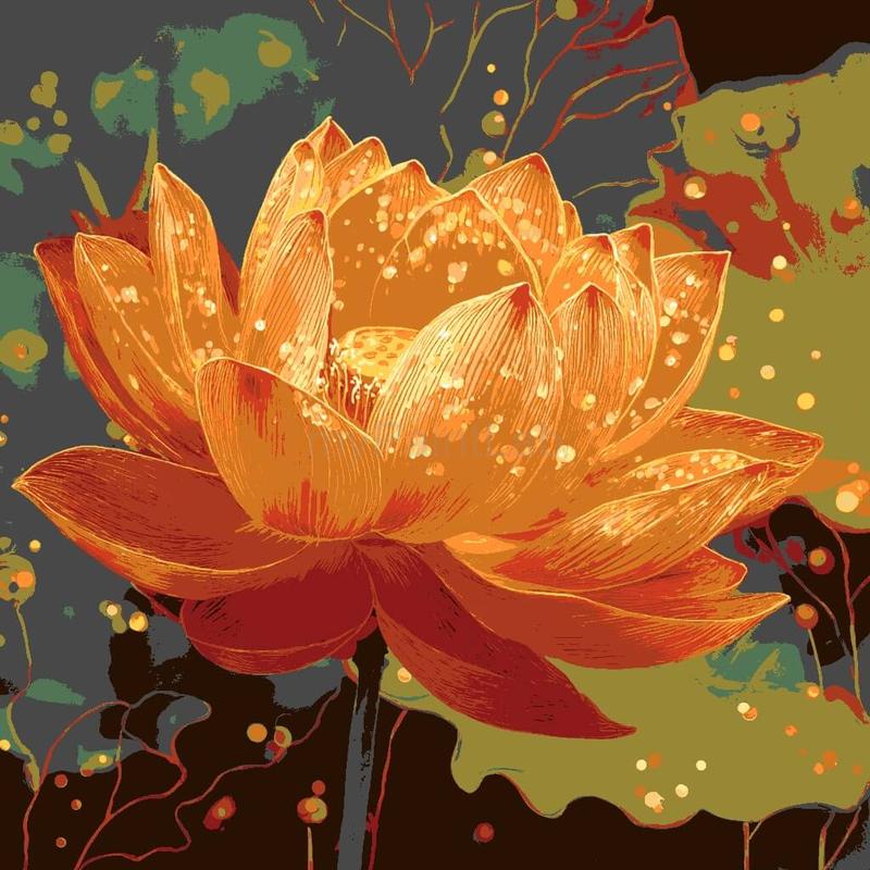 Paint by Numbers Flower