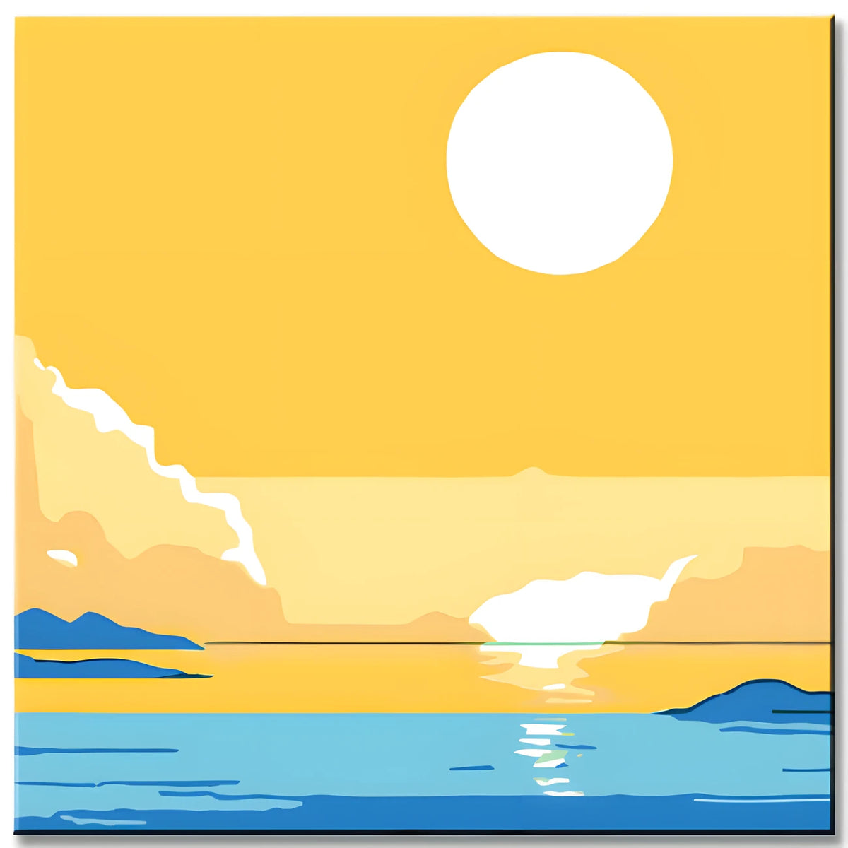Painting by Numbers Yellow Sky