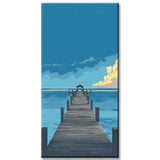 Painting by Numbers Caribbean Jetty into The Sea