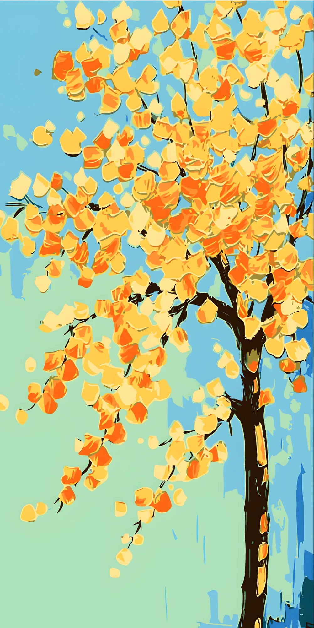 Painting by Numbers Yellow Flowers