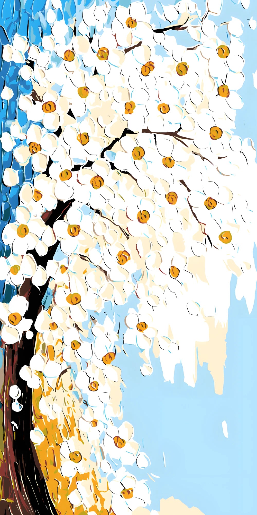 Painting by Numbers White Bleeds
