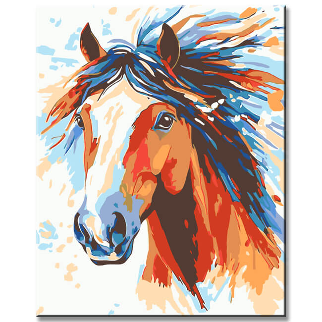 Paint by Numbers Horse Painting Animal Art