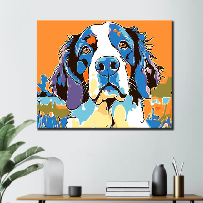 Paint by Numbers Dog Animal Art