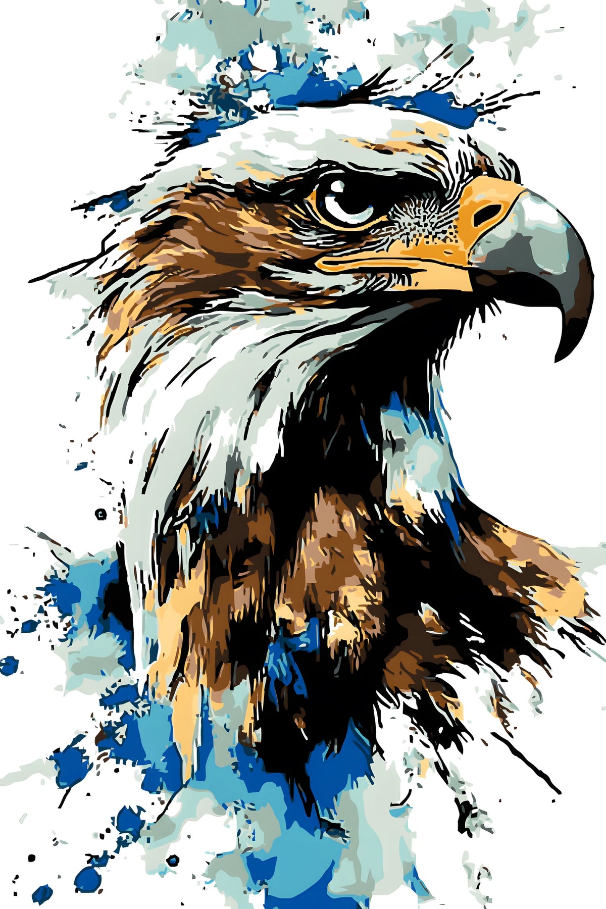 Paint by Numbers Eagle Bird Animals Animal Art