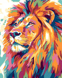 Painting by Numbers Lion Animals Modern Animal Art Painting