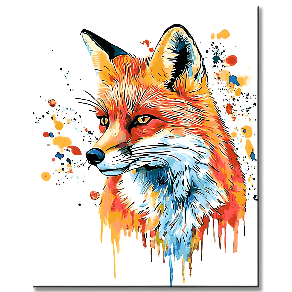 Painting by Numbers Fox Animals Modern Animal Art Painting