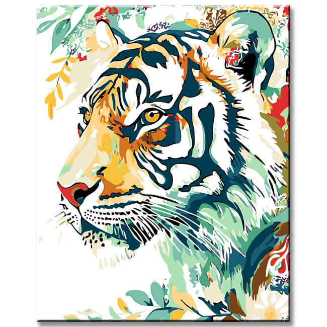 Paint by Numbers Lion Portrait Modern Animal Art Painting
