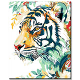 Paint by Numbers Lion Portrait Modern Animal Art Painting