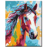 Painting by Numbers Horse Animal Modern Animal Art
