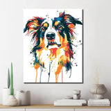 Painting by Numbers Colorful Dog Modern Animal Art