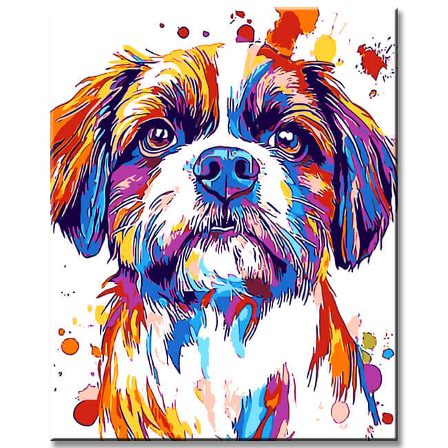 Painting by Numbers Dear Dog Modern Animal Art