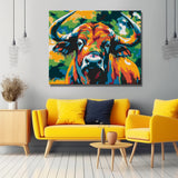 Paint by Numbers Large Bull Portrait Modern Animal Art