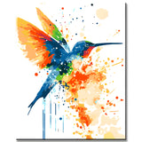 Paint by Numbers Hummingbird Modern Animal Art