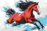 Paint by Numbers Red Horse Modern Animal Art