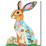 Paint by Numbers Rabbit Painting