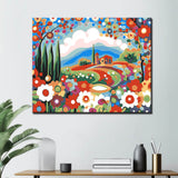 Painting by Numbers Pictures Abstract Tree with Lanterns Triptych