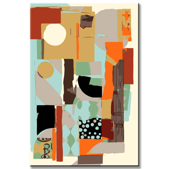 Painting by Numbers Abstract Art Painting I