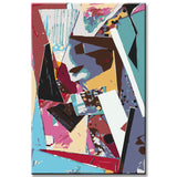 Paint by Numbers Abstract Mixed Media Art III