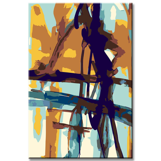Painting by Numbers Abstract Art Brush Dance II
