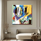 Painting by Numbers Abstract Art Brush Dance III