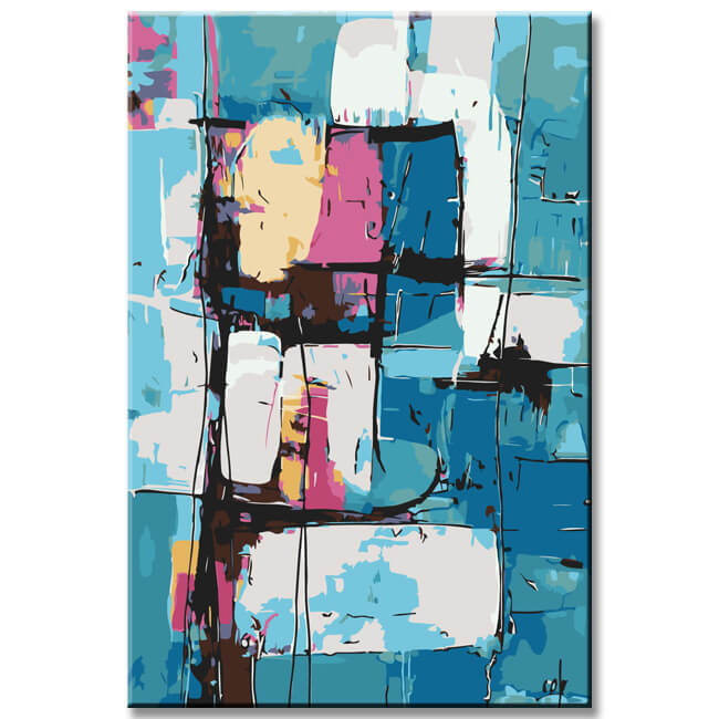 Painting by Numbers Abstract Art Back To The Cold I