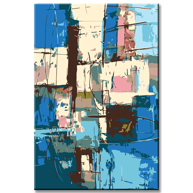 Painting by Numbers Abstract Art Back To The Cold II