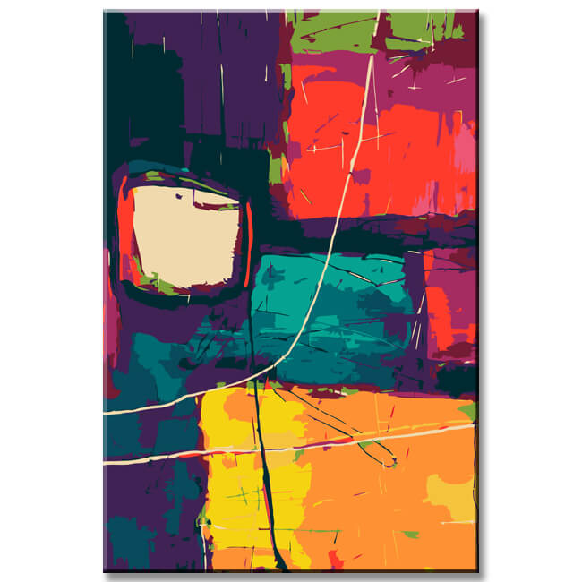 Painting by Numbers Abstract Art Origin I
