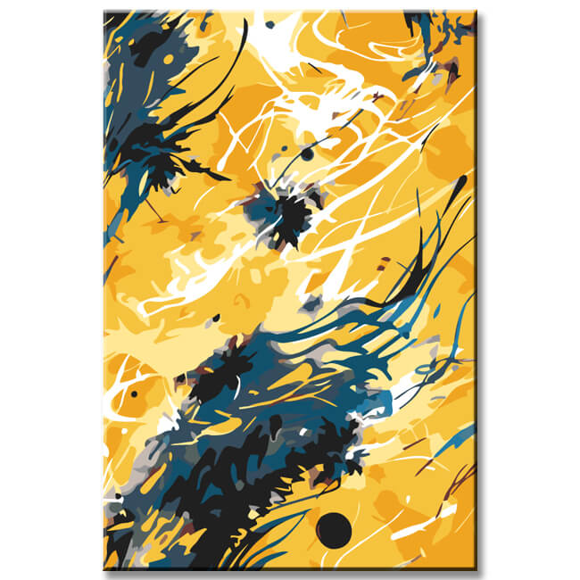 Painting by Numbers Abstract Art Shadow Lights I