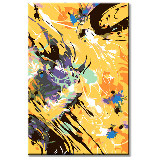 Painting by Numbers Abstract Art Shadow Lights II