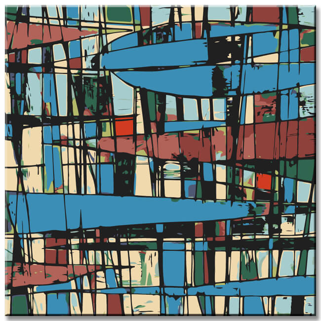 Painting by Numbers Abstract Art Zeppelin III