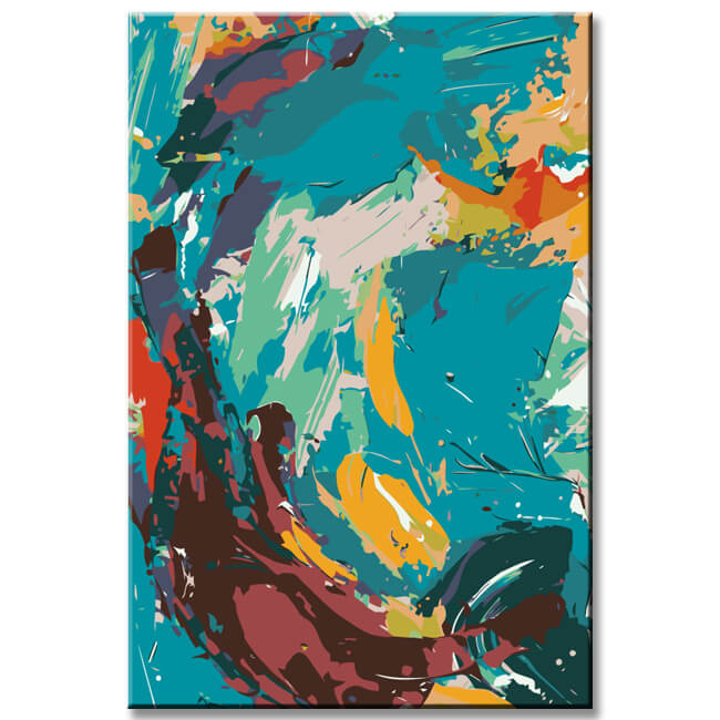 Painting by Numbers Abstract Art The Wave II