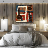 Painting by Numbers Abstract Art Number Lines I