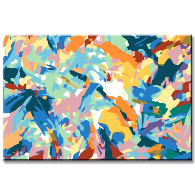 Painting by Numbers Abstract Art Brush Strokes II