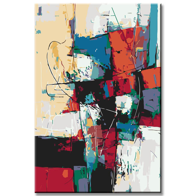 Painting by Numbers Abstract Art Color Accents II