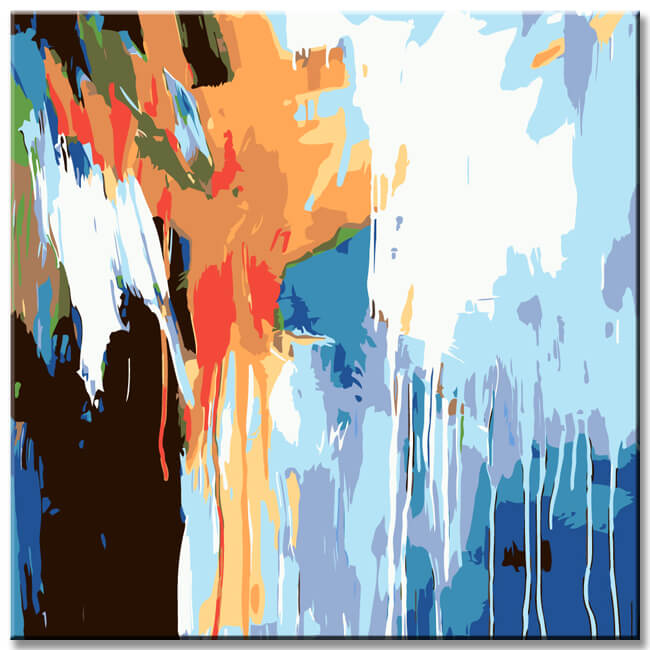 Painting by Numbers Abstract Art Spring in Life II